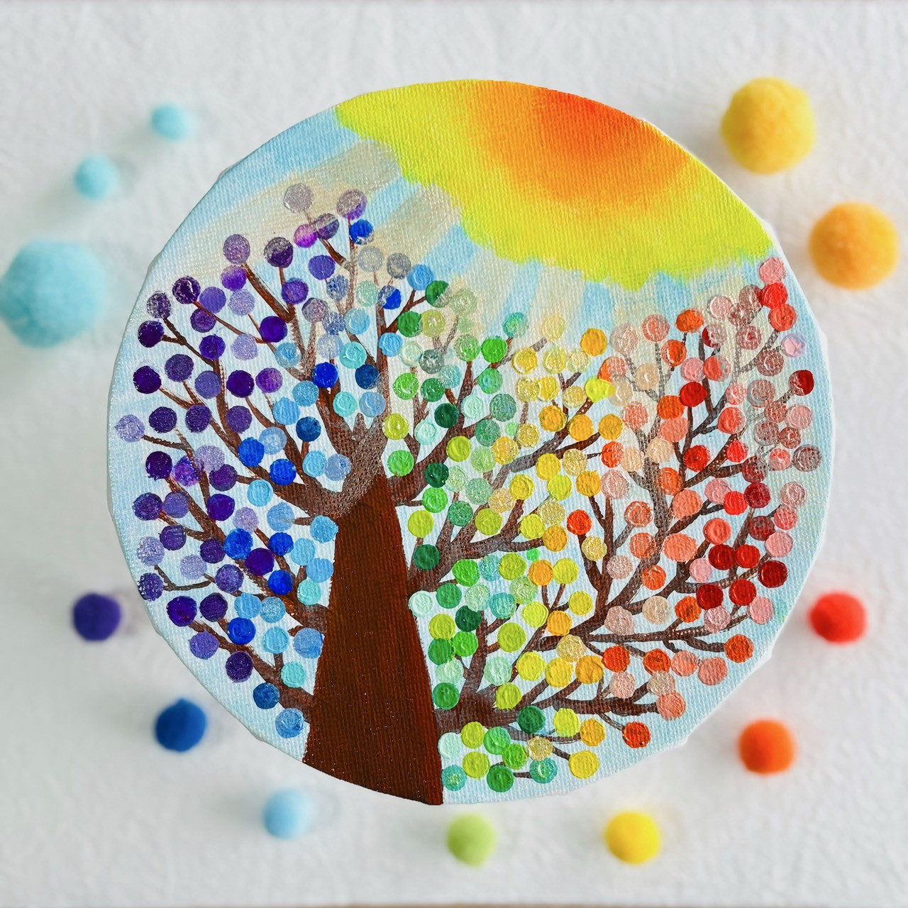 絵手書き絵画(キャンバス&アクリル絵の具)