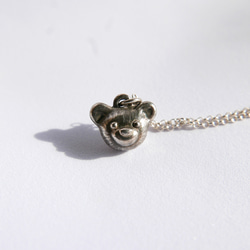☆匿名配送☆ハンドメイド純銀製クマモチーフネックレスシルバー925チェーン付 熊（クマ） ネックレス・ペンダント の人気通販｜Creema