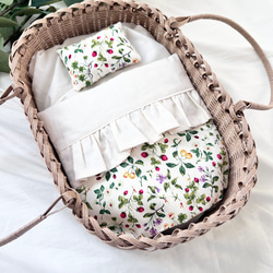 山田　お人形用クーファンベージュ 選べるクーファン♡お人形用クーファン♡ベージュチェック