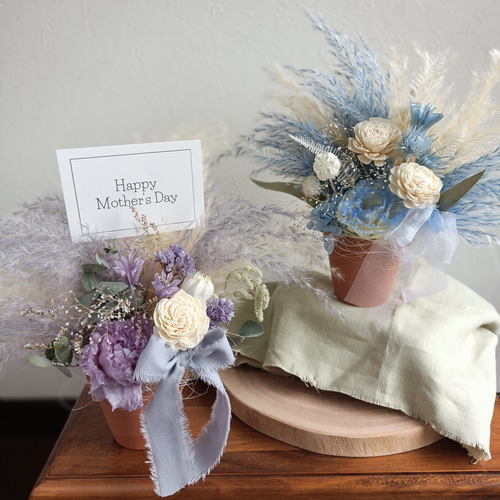 選べるドライフラワーアレンジメント母の日2025 カーネーション