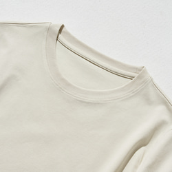 ★サンプルセール　1点のみ★2000円オフ★自慢であるコットンひんやり涼しいTシャツベージュ240521-2M(A11) 2枚目の画像