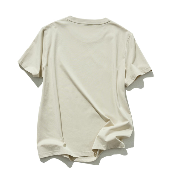 ★サンプルセール　1点のみ★2000円オフ★自慢であるコットンひんやり涼しいTシャツベージュ240521-2M(A11) 6枚目の画像
