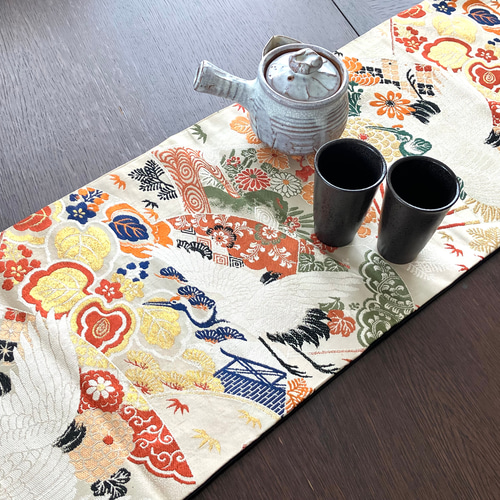 着物 帯 テーブルセンター TC002 その他キッチン小物 Japanese Style