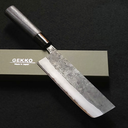 ファッションなデザイン 青紙2号クラッド 黒打 菜切型万能包丁160㎜ 焼柄 G1635 包丁 調理器具