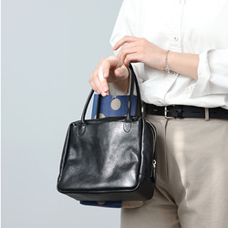 柔軟鞣製皮革迷你方形手提包 | 設計優雅，方便攜帶 第7張的照片