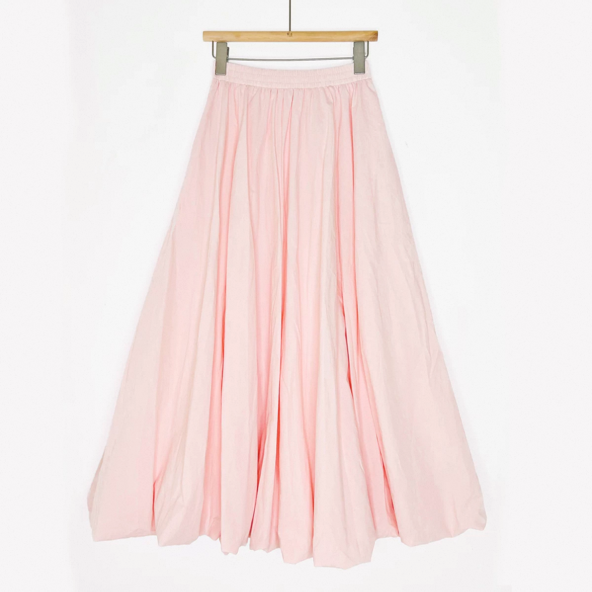 つぼみのスカート（ピンク）綿麻スカート大人カジュアルスカート ロングスカート レディーススカート 春夏秋