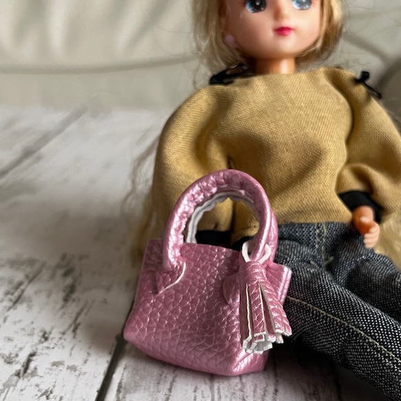 22cmドール用ミニチュアバッグ（ピンク） おもちゃ・人形 トトノエル