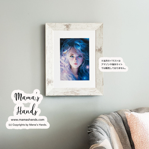 A4 ポスター プレアデス 星人 女性 と 惑星 五次元 レムリア 宇宙