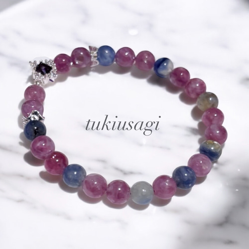 キラキラ！！　マルチカラーマイカ　ブレスレット カラフルマイカ ブレスレット Lililas 月うさぎ 通販 19038082｜Creema