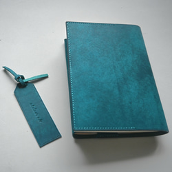 薄くて小さなフラグメントケース【ネイビー（ステッチ:ターコイズ