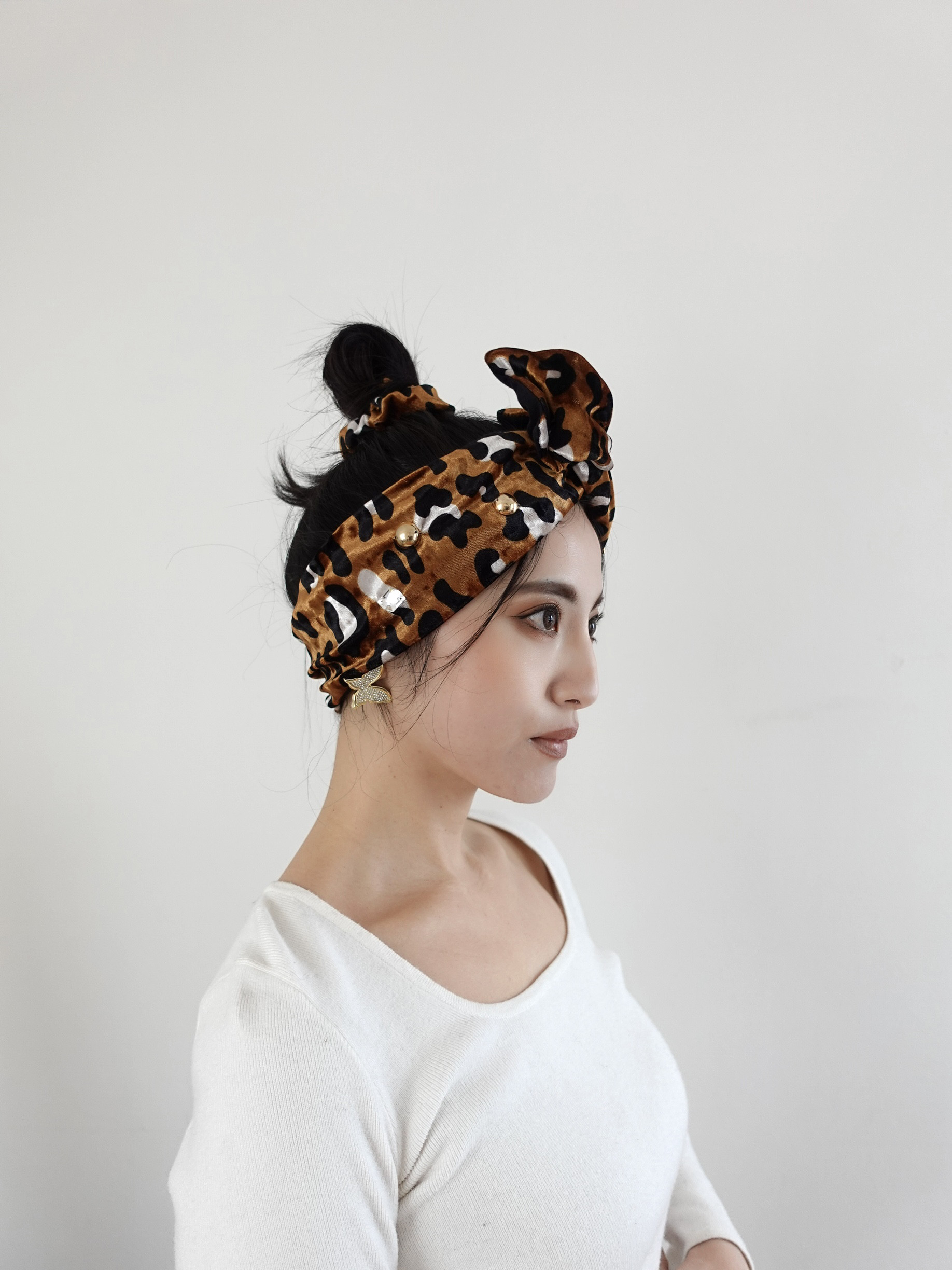 1枚Rサイズ レオパードビジュー Wワイド qppA