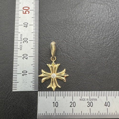 受注生産】K18 ゴールド メンズ ペンダントトップ クロス 喜平対応