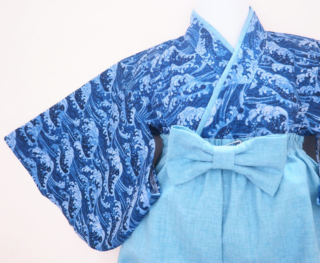 海と空のベビー袴☆０〜３歳☆お食い初め☆初節句☆ひな祭り☆こどもの日