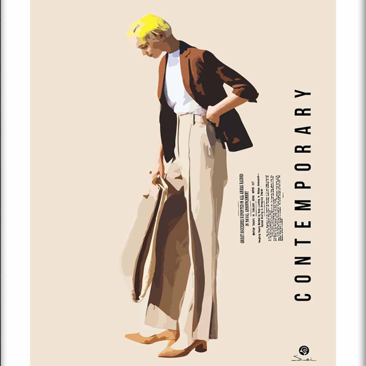 CONTEMPORARY　お気に入り9400件突破　イラスト　ポスター　アート  アートポスター　sei検索　3410