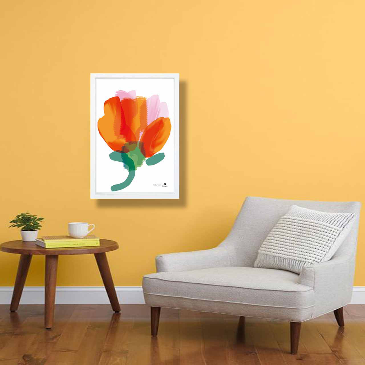 Water Color 　花　お気に入り9400件突破　イラストポスター　アート  アートポスター　sei検索　3409