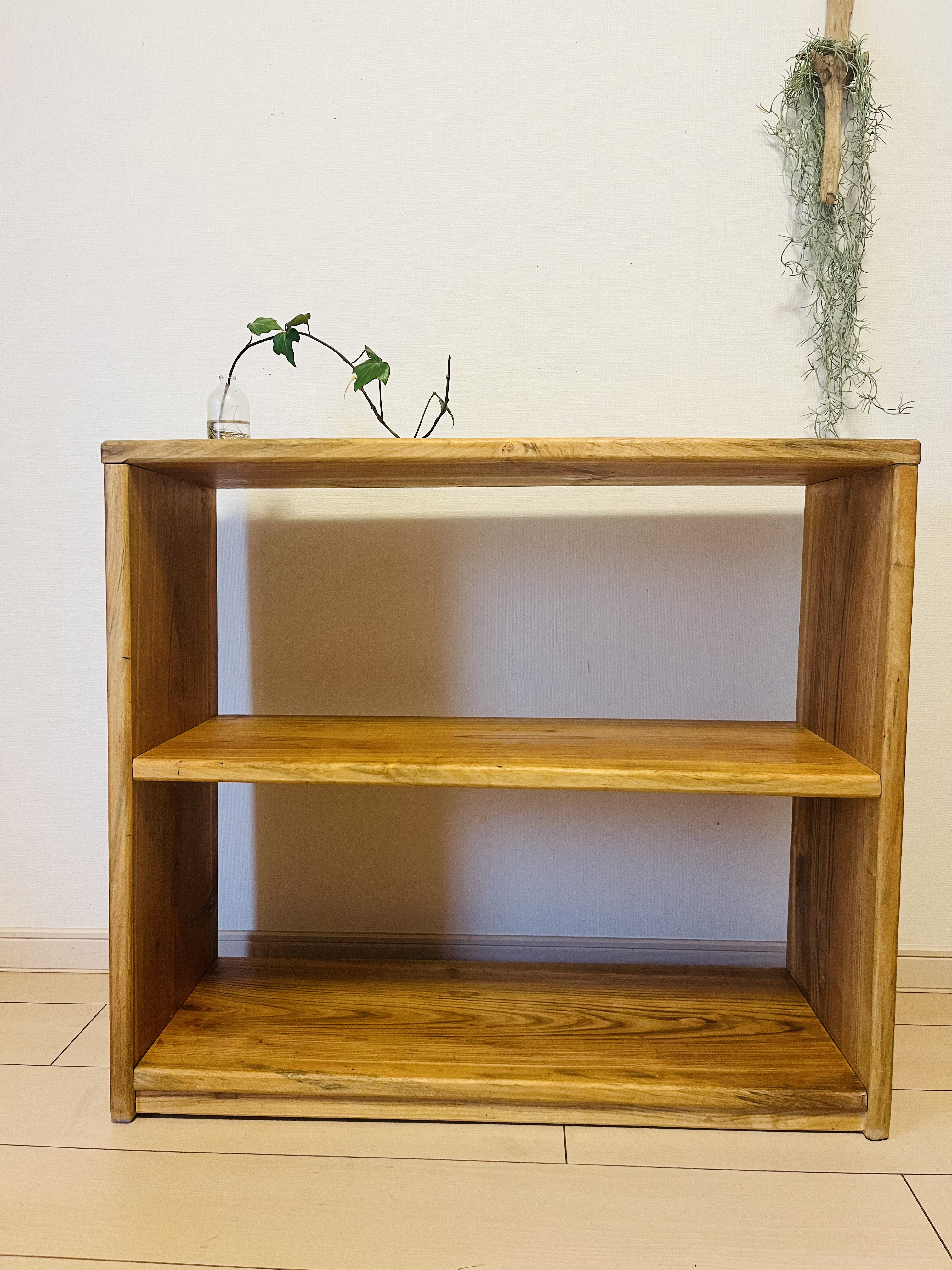 アンティーク チェスト 格子棚 オープンラック 無垢材 無塗装 z750 オープンシェルフ 幅50cm 本棚 木製 天然木 オーク無垢材 オイル