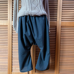 つつむ　ピュアリネンのライトサルエルパンツ つつむ ピュアリネンのライトサルエルパンツ