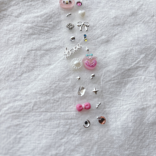 耳つぼジュエリー 20粒 耳ツボジュエリー 可愛い パール キラキラ