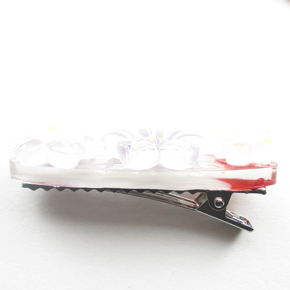 花見頃の季節だけれど、クォーツに酔いしれて朝を迎える♪<創作ヘアクリップ>HC093 4枚目の画像