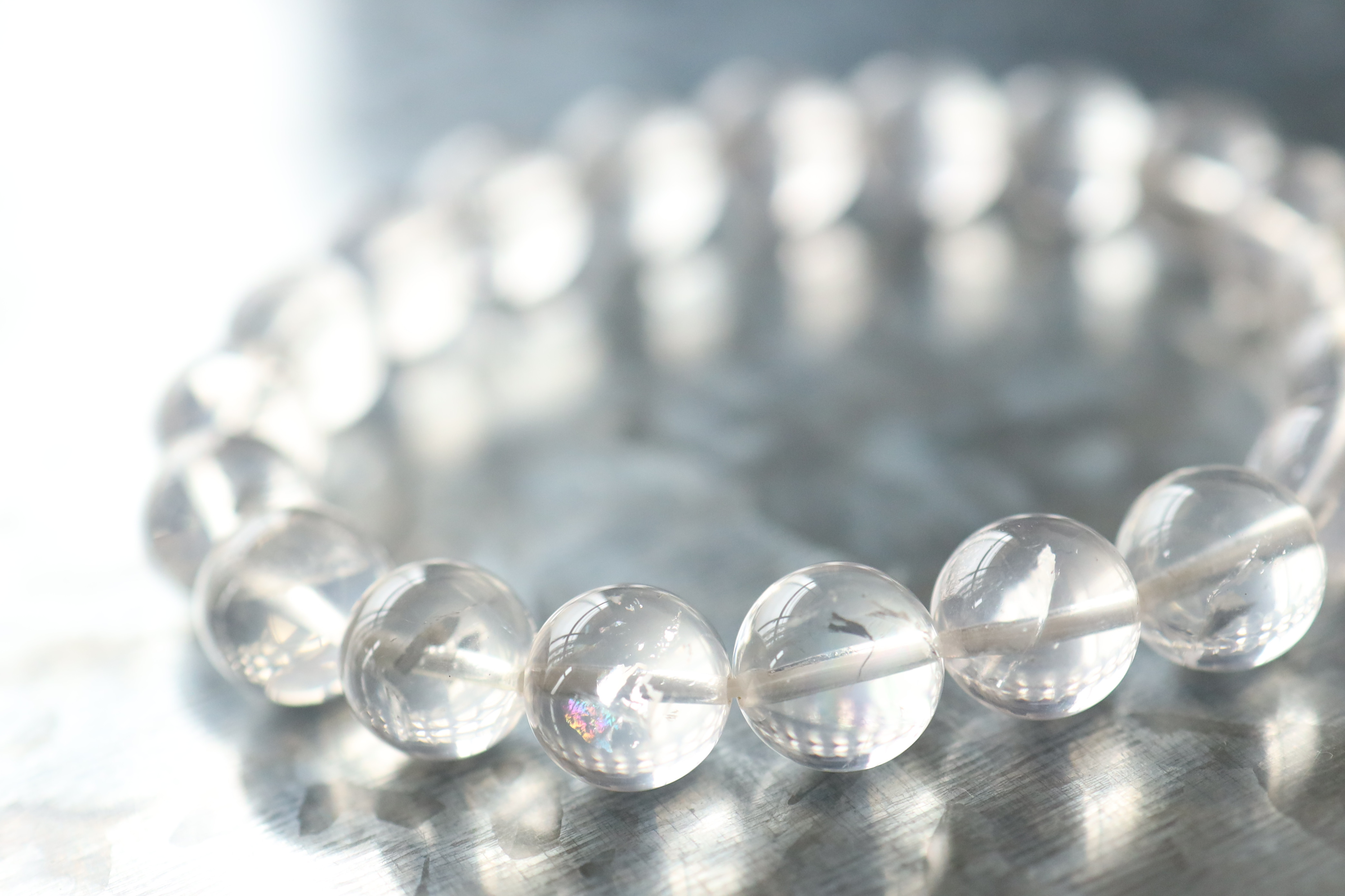 …☆スーパープレミアムブレス☆全ての石に虹を持ちます☆アイリスクォーツ：9.5ミリ☆…☆天然石ブレスレット☆… 8,378円