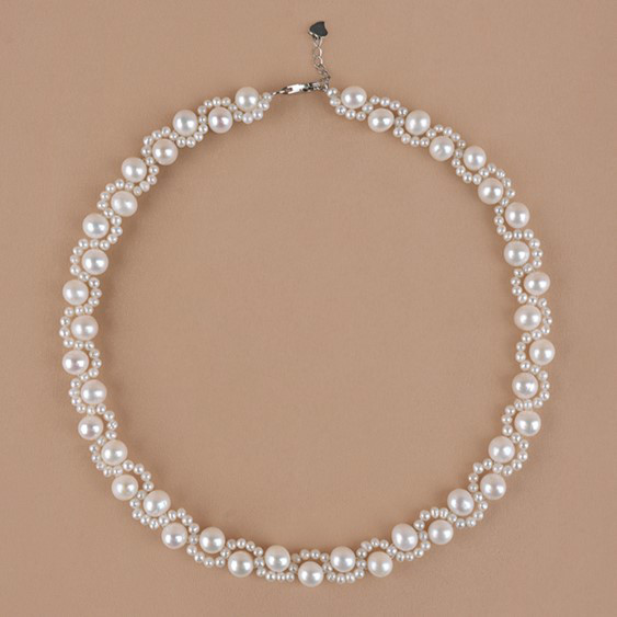 淡水パールのネックレス　真珠　淡水真珠 淡水パール  6月誕生石 ブライダル ウェディング 結婚式