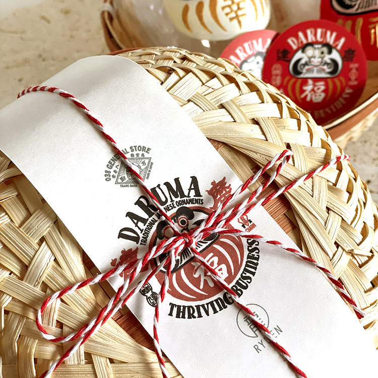 【文字変更OK】紅白ダルマ ペアグラス　贈答用/結婚祝い/引出物/手描き