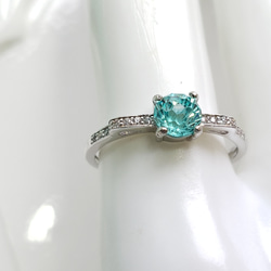 パライバトルマリン　silver925キュービックジルコニア　ペンダントトップ シルバー925ペンダントトップ（キュービックジルコニア）276 | iichi