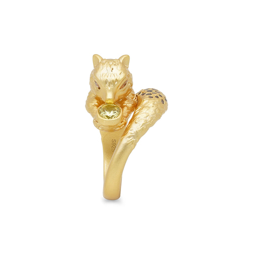 可愛いリスちゃんリング R14H24924-W（4週間発送） 指輪・リング 武田