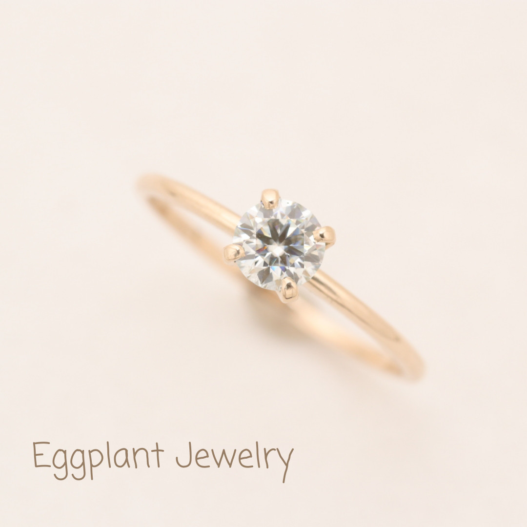 受注生産【K10】モアサナイトリング