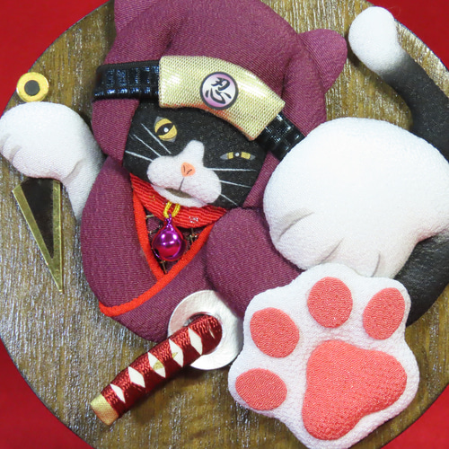 猫パンチW『忍者Ver.』くのいち＆忍び 招き猫 猫グッズ その他人形