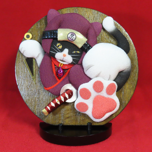 猫パンチW『忍者Ver.』くのいち＆忍び 招き猫 猫グッズ その他人形