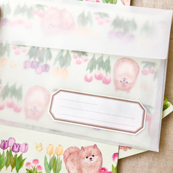 チューリップ レターセット（letter writing set） 3枚目の画像