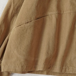 【受注製作】シンプルな薄手ジャケット.綿ブラウス.トップス.コットン 11枚目の画像