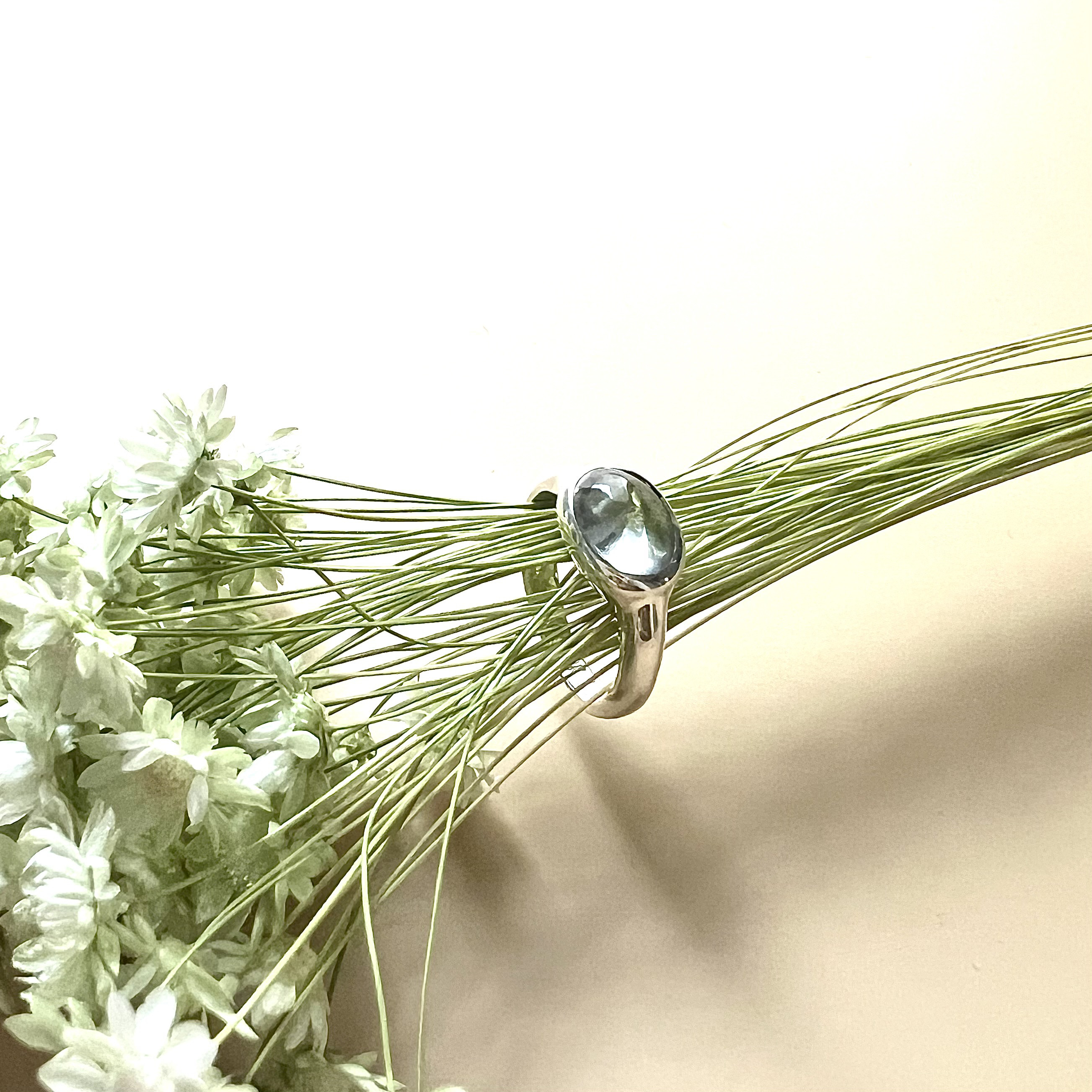 ブルートパーズベゼルセッティングリング RG22-195