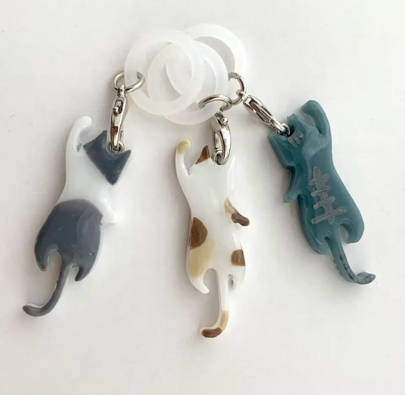 一緒に連れてって欲しいニャン！ねこのアンブレラマーカー 〈ダンス