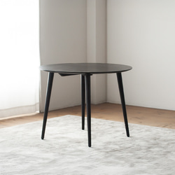 オーク材のラウンドダイニング［3サイズ 70cm 80cm 90cm] セミ