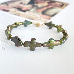 十字架　天然石ブレスレット　ハンドメイド 十字架 ブレスレット の人気通販｜Creema(クリーマ) 国内最大の