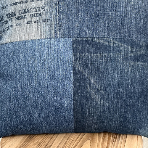 デニムクッションカバー ハンドメイド ジーンズ リメイク インテリア