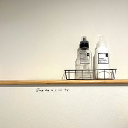 メッセージシリーズ＊Everyday is a new day. ウォールステッカー 名言 転写シール おしゃれ カフェ 2枚目の画像