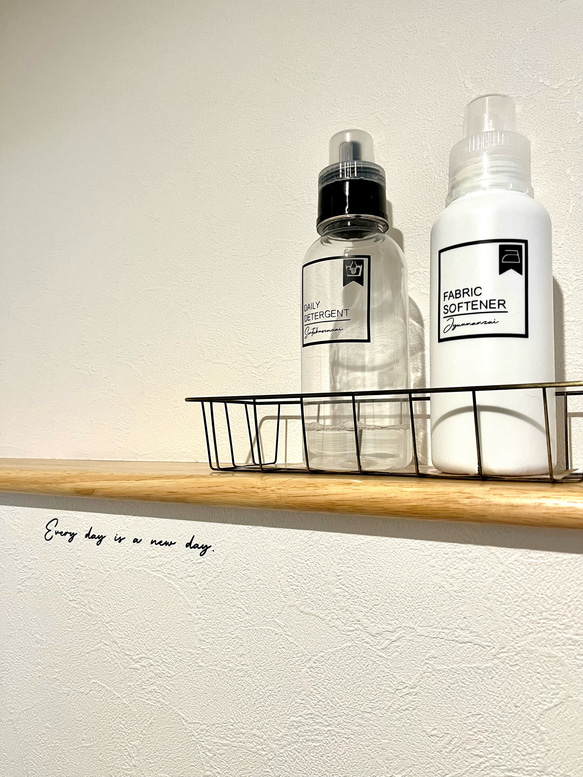 メッセージシリーズ＊Everyday is a new day. ウォールステッカー 名言 転写シール おしゃれ カフェ 6枚目の画像