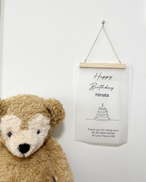 お誕生日ウォールステッカー＊バースデーシール ウォールステッカー お祝い 誕生日会 インテリアシール デコレーション 5枚目の画像