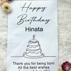 お誕生日ウォールステッカー＊バースデーシール ウォールステッカー お祝い 誕生日会 インテリアシール デコレーション 2枚目の画像