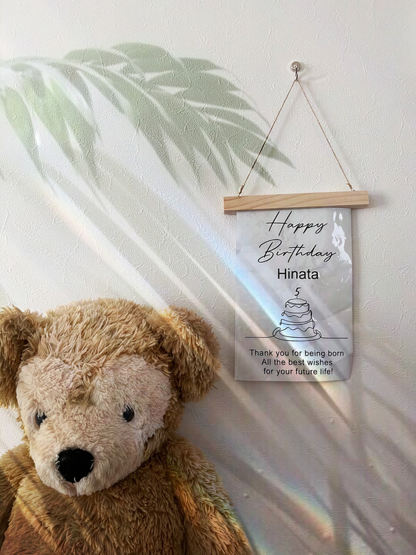 お誕生日ウォールステッカー＊バースデーシール ウォールステッカー お祝い 誕生日会 インテリアシール デコレーション 3枚目の画像