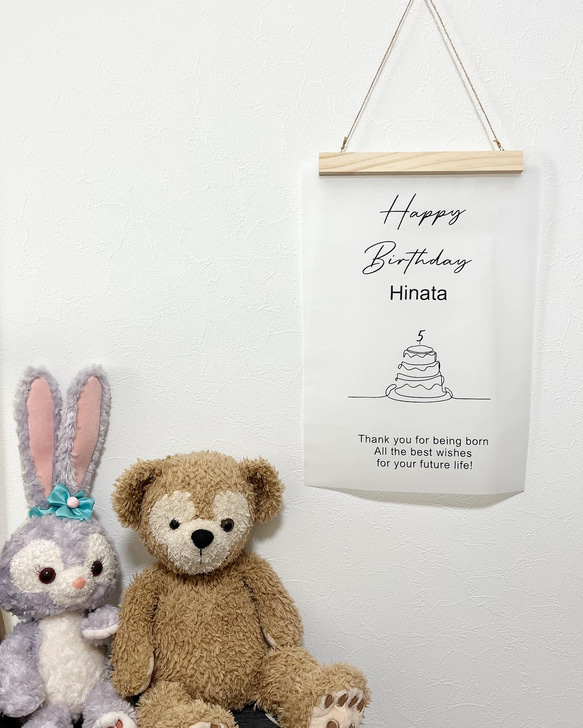 お誕生日ウォールステッカー＊バースデーシール ウォールステッカー お祝い 誕生日会 インテリアシール デコレーション 4枚目の画像