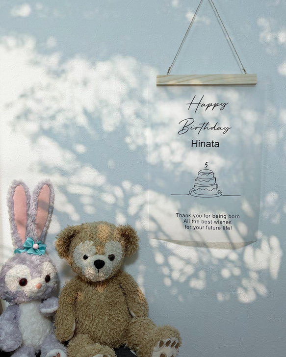 お誕生日ウォールステッカー＊バースデーシール ウォールステッカー お祝い 誕生日会 インテリアシール デコレーション 1枚目の画像