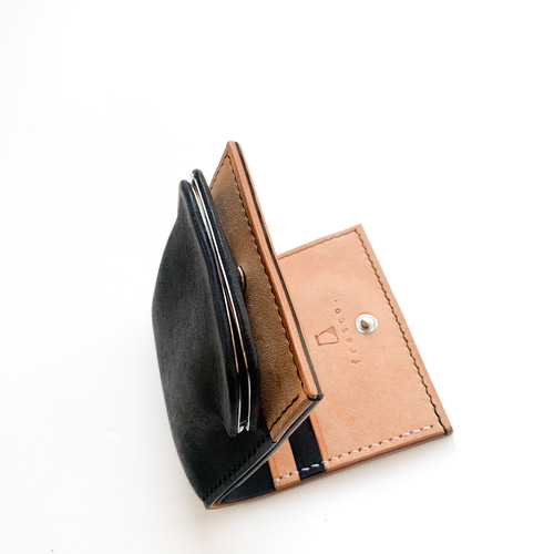天溝がま口の二つ折り財布 【がま口ウォレット】 chroi's wallet 二