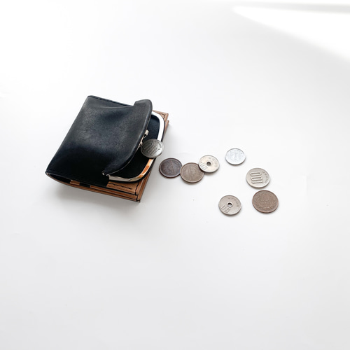 天溝がま口の二つ折り財布 【がま口ウォレット】 chroi's wallet 二
