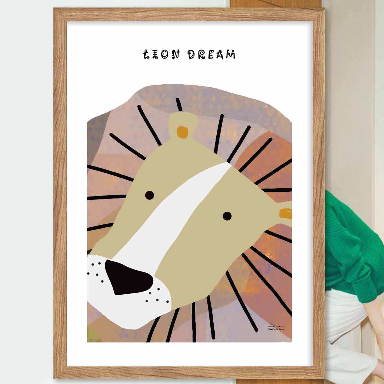 Lion Dream　お気に入り9400件突破　イラスト　ポスター　アート  アートポスター　sei検索　3299