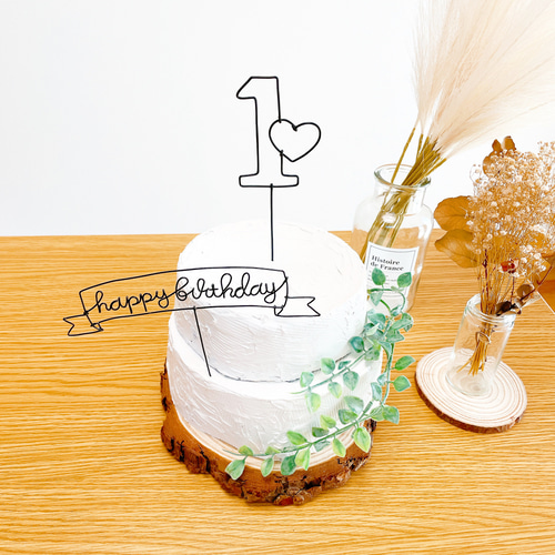 ケーキトッパー One 1歳 誕生日 スマッシュケーキ ファースト