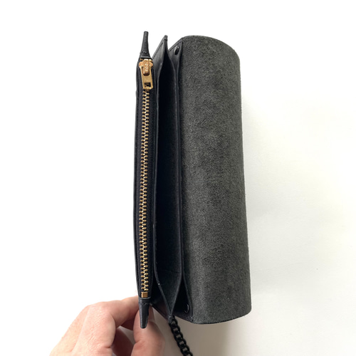 トラッカーウォレット ダールブラック金具 UKホースフロントレザー